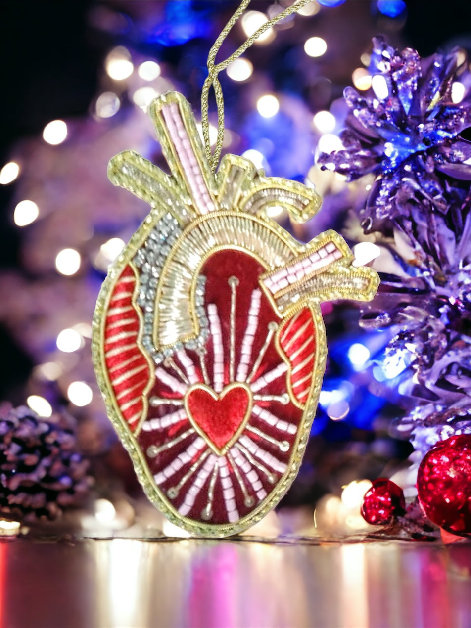 human heart ornament