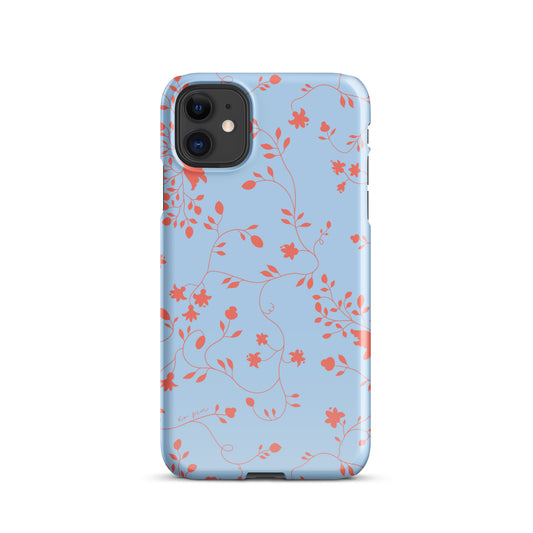 wild clematis snap case for iPhone® in peri