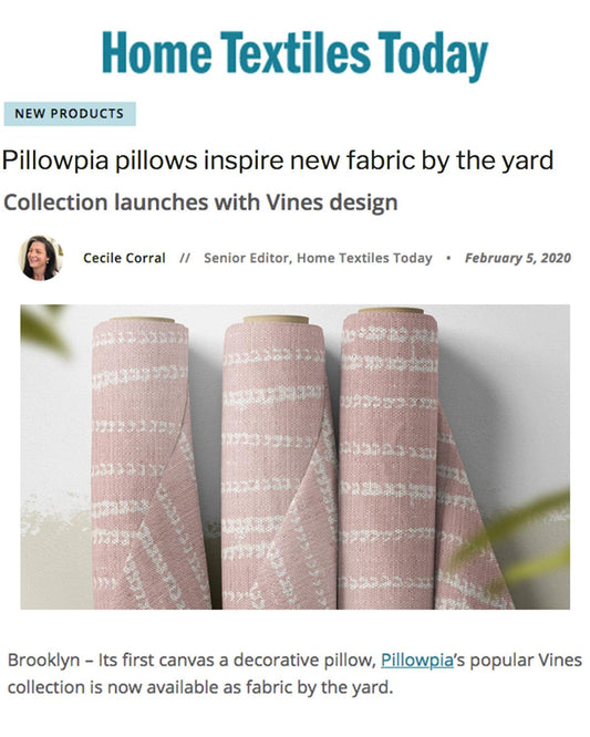 Pillowpia pillows inspire new fabric by the yard - PILLOWPIA