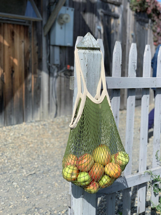 Apple Picking with the French Market Bag - PILLOWPIA