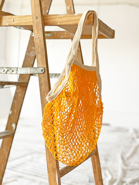 Product Spotlight: French Market Bag in Tangerine - PILLOWPIA
