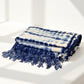 indigo shibori throw