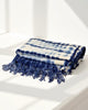 indigo shibori throw