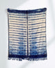 indigo shibori throw
