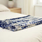 indigo shibori throw