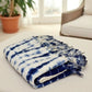 indigo shibori throw