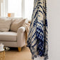 indigo shibori throw