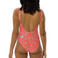 wild clematis one piece swimsuit in poppy