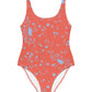 wild clematis one piece swimsuit in poppy
