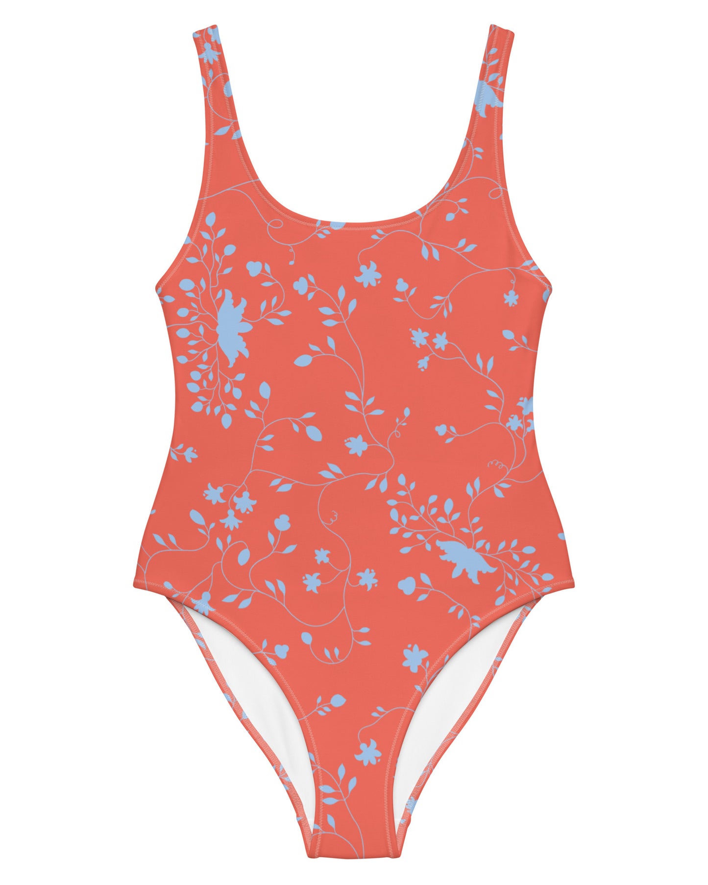 wild clematis one piece swimsuit in poppy