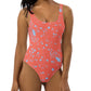 wild clematis one piece swimsuit in poppy