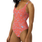 wild clematis one piece swimsuit in poppy