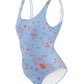 wild clematis one-piece swimsuit in peri