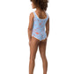 wild clematis one-piece little girls swimsuit in peri