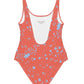 wild clematis one piece swimsuit in poppy