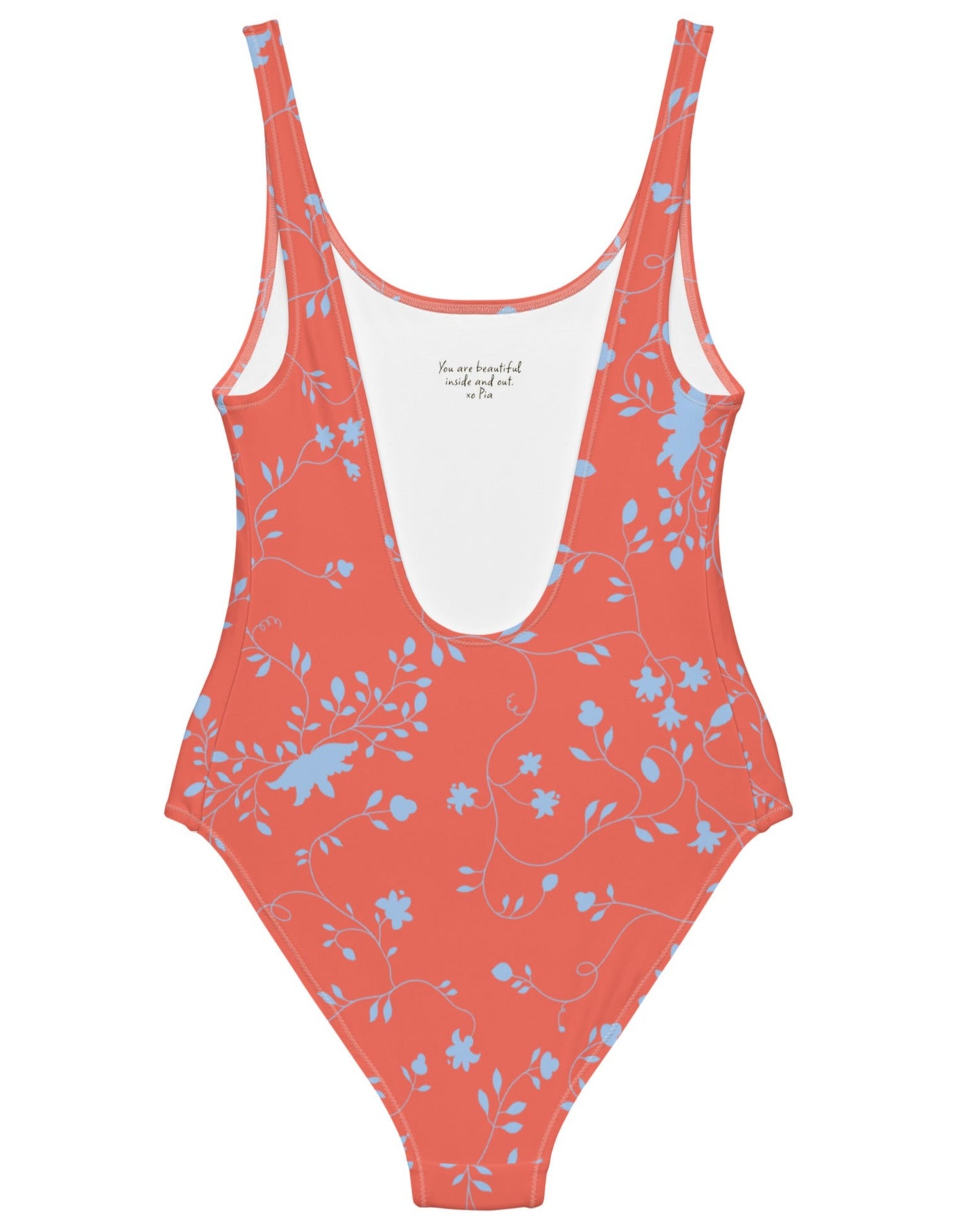 wild clematis one piece swimsuit in poppy