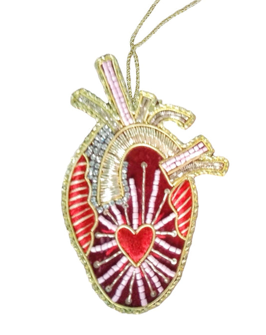 human heart ornament