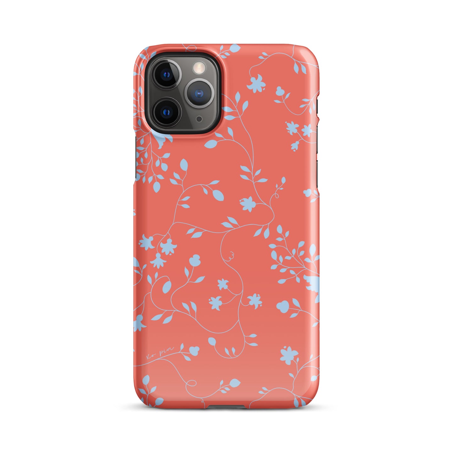 wild clematis snap case for iPhone® in poppy