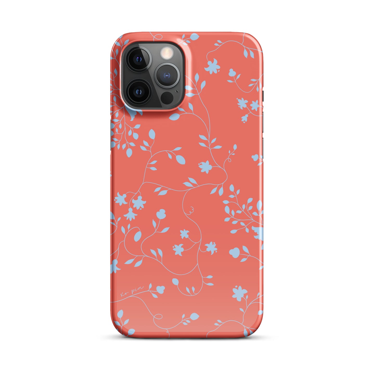 wild clematis snap case for iPhone® in poppy