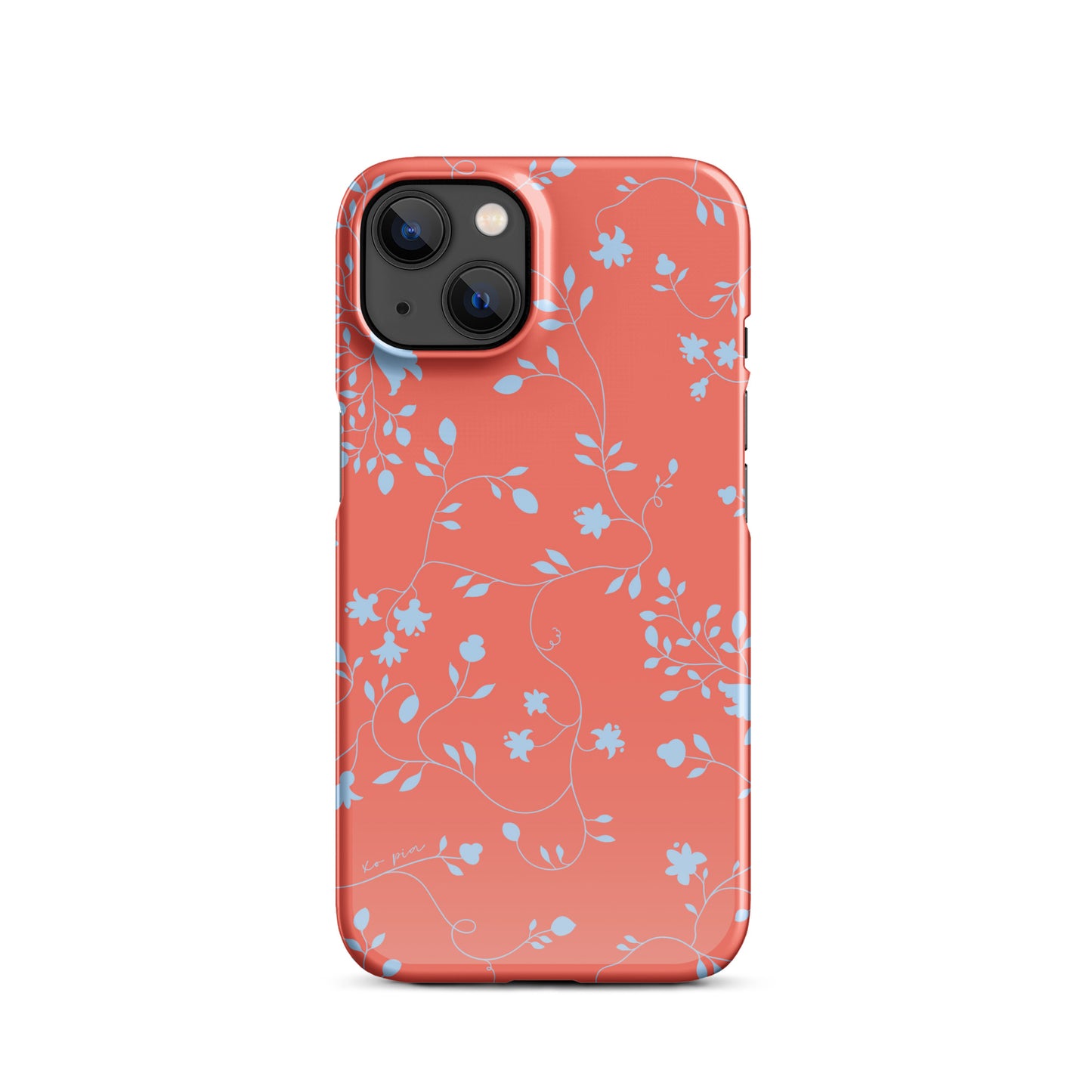 wild clematis snap case for iPhone® in poppy