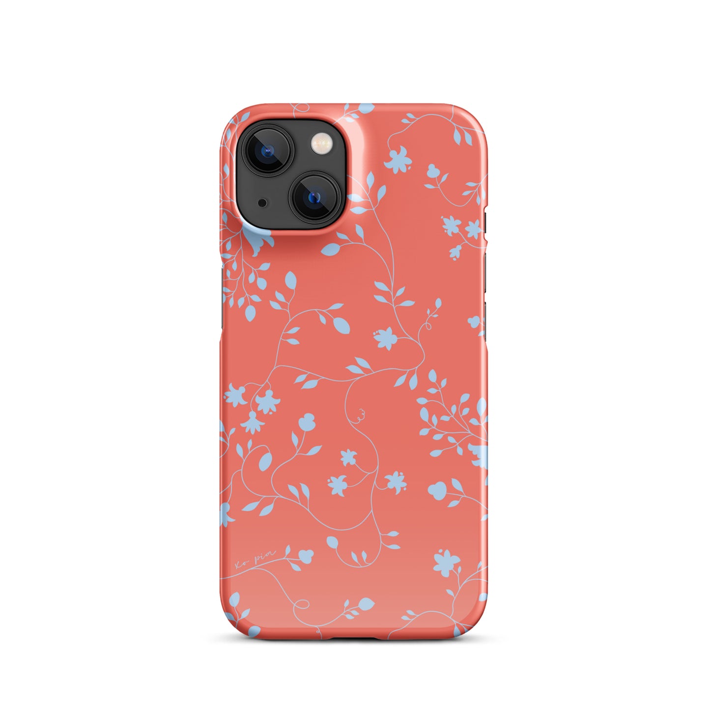 wild clematis snap case for iPhone® in poppy