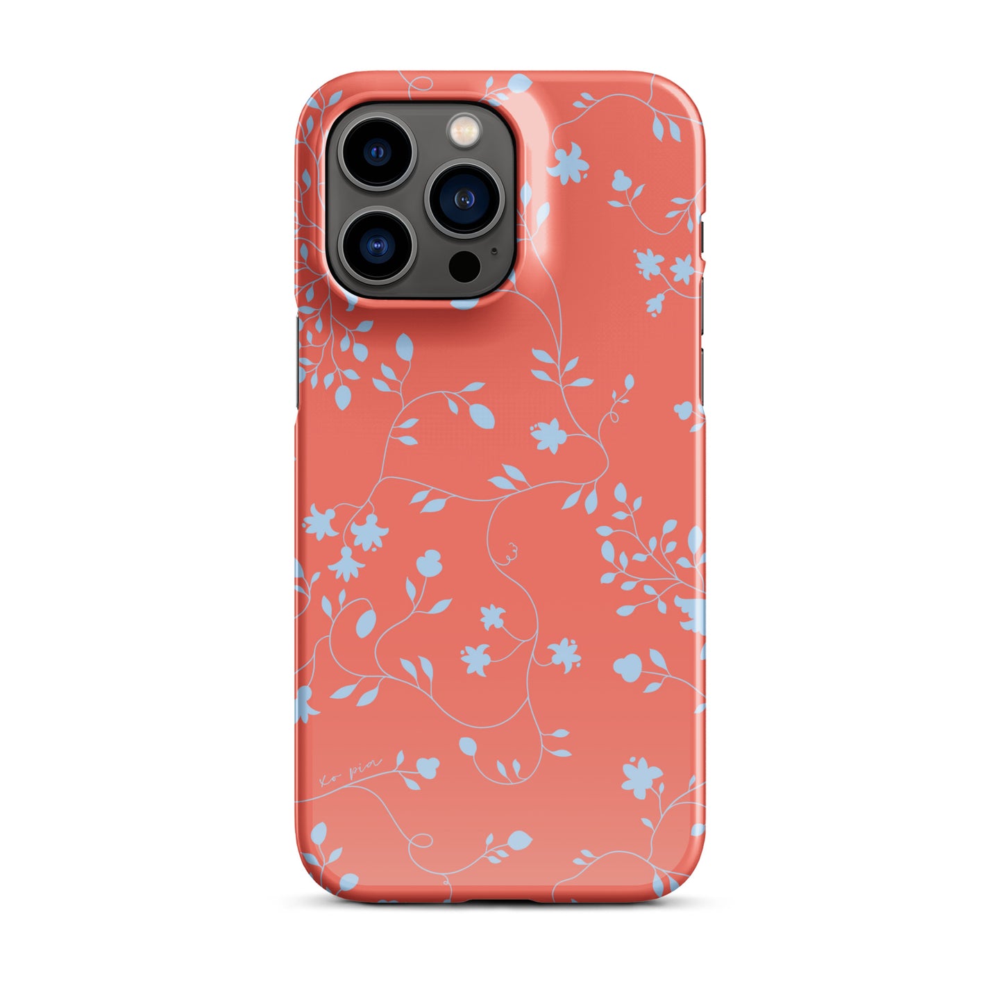 wild clematis snap case for iPhone® in poppy