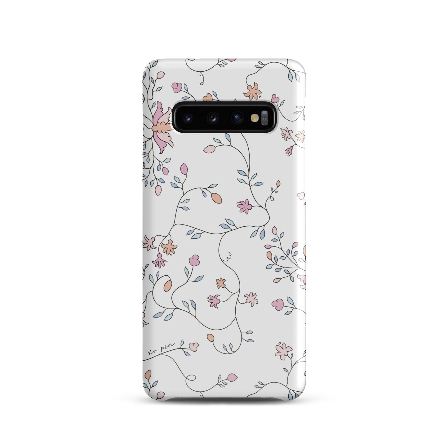 wild clematis snap case for Samsung® in white