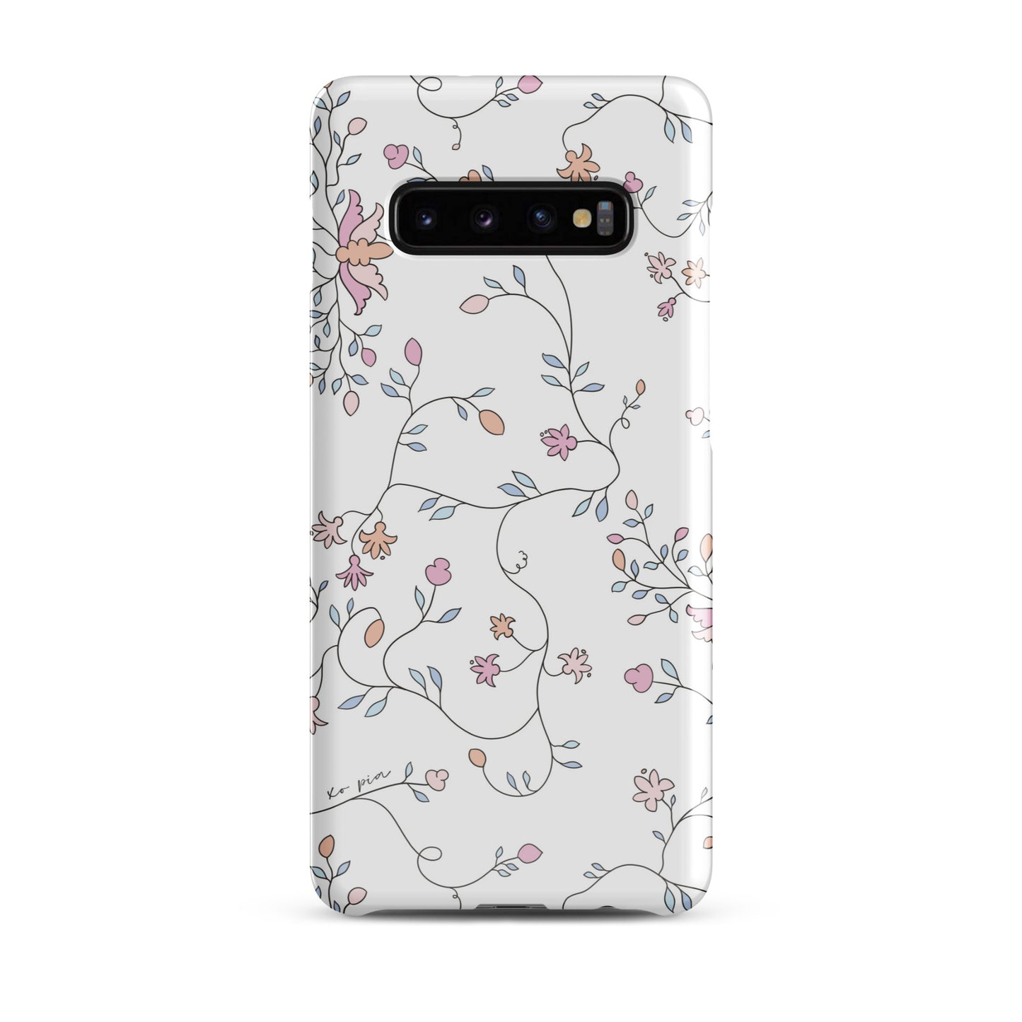 wild clematis snap case for Samsung® in white