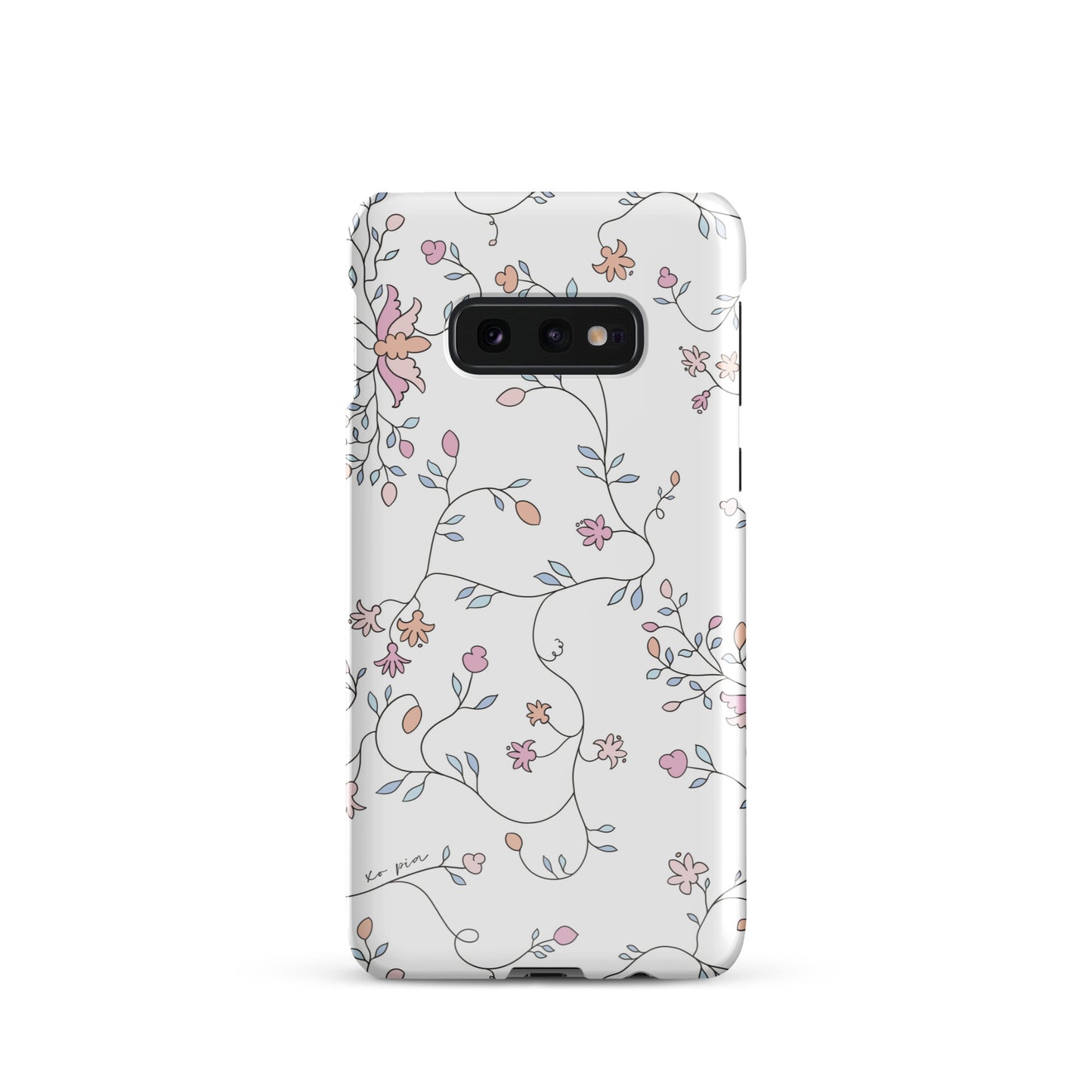 wild clematis snap case for Samsung® in white