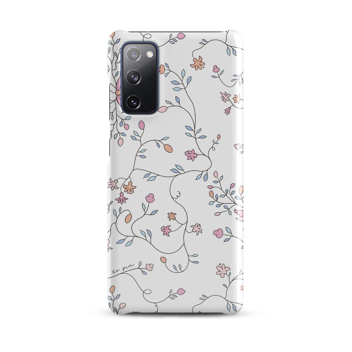 wild clematis snap case for Samsung® in white