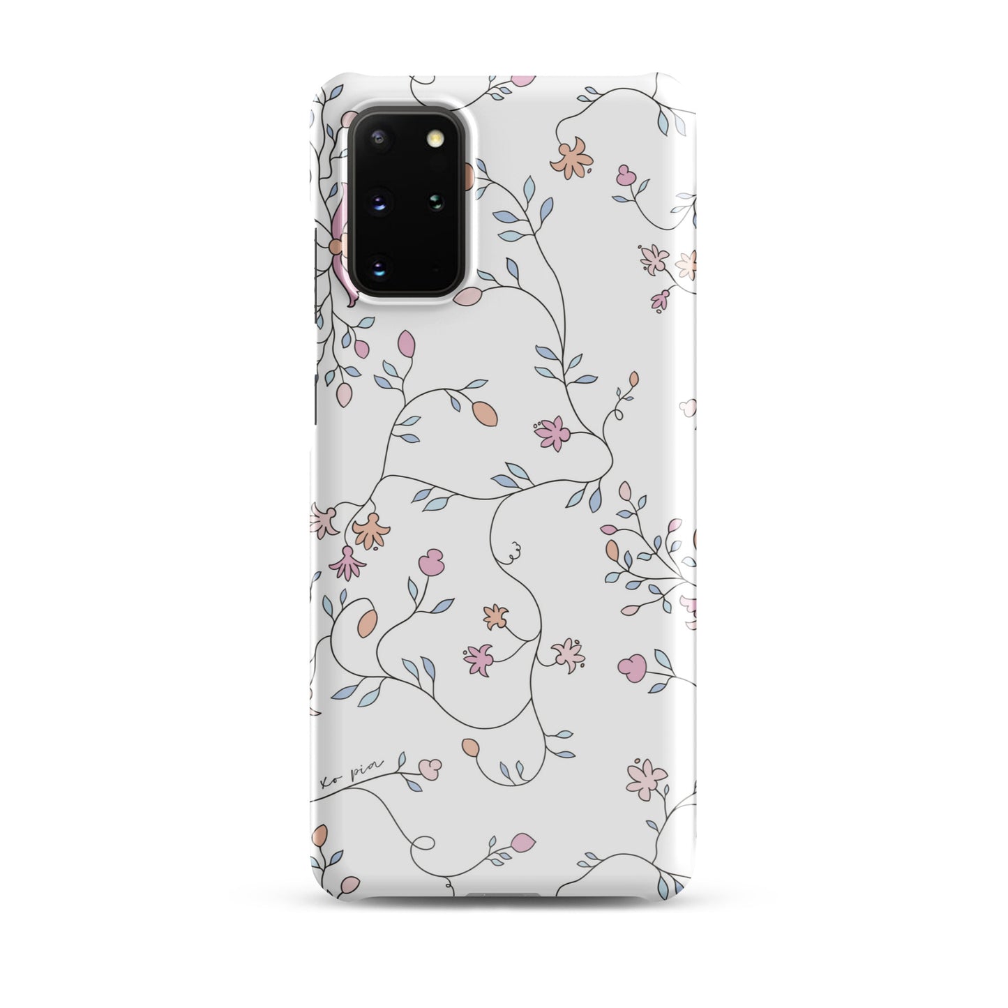 wild clematis snap case for Samsung® in white