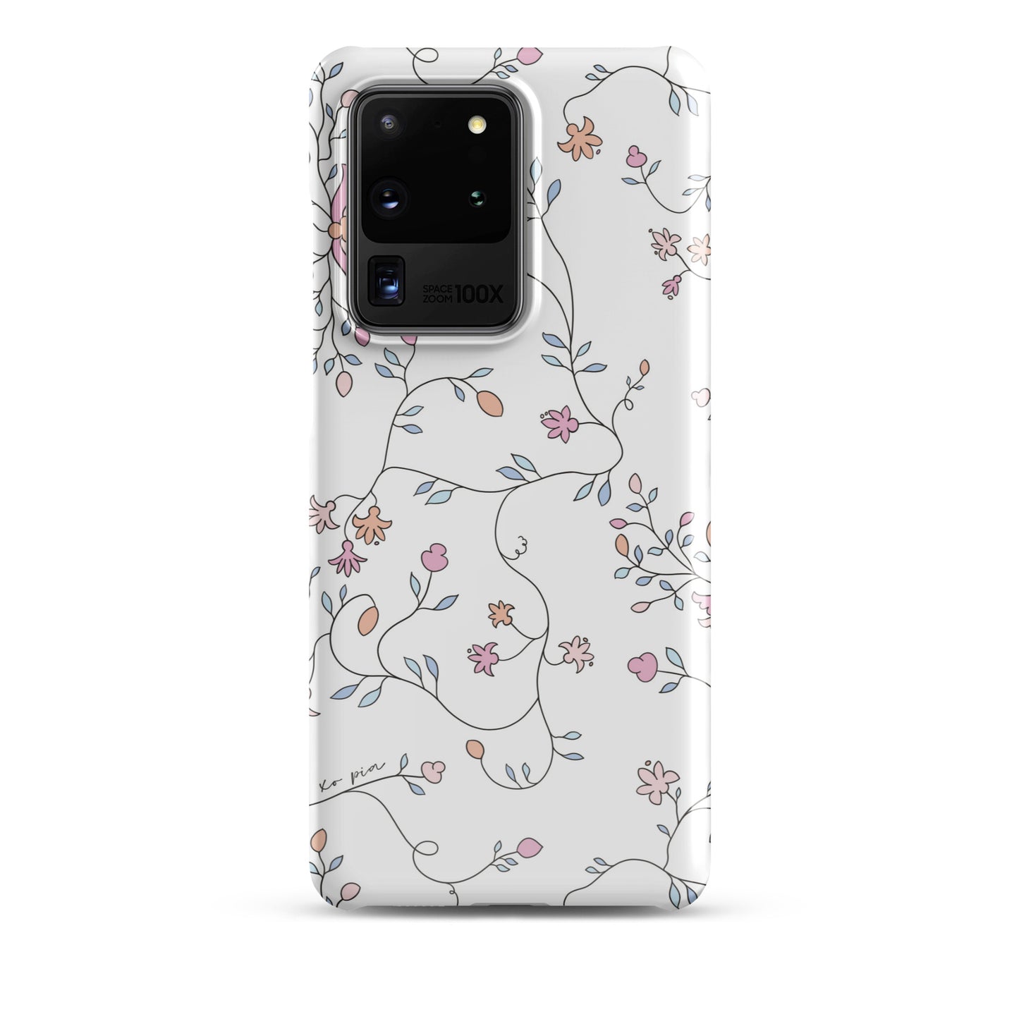 wild clematis snap case for Samsung® in white