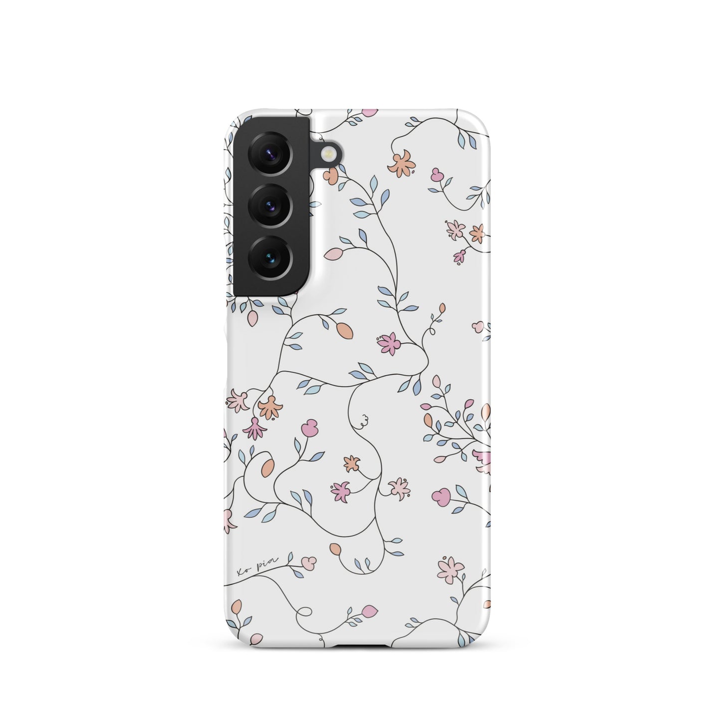 wild clematis snap case for Samsung® in white