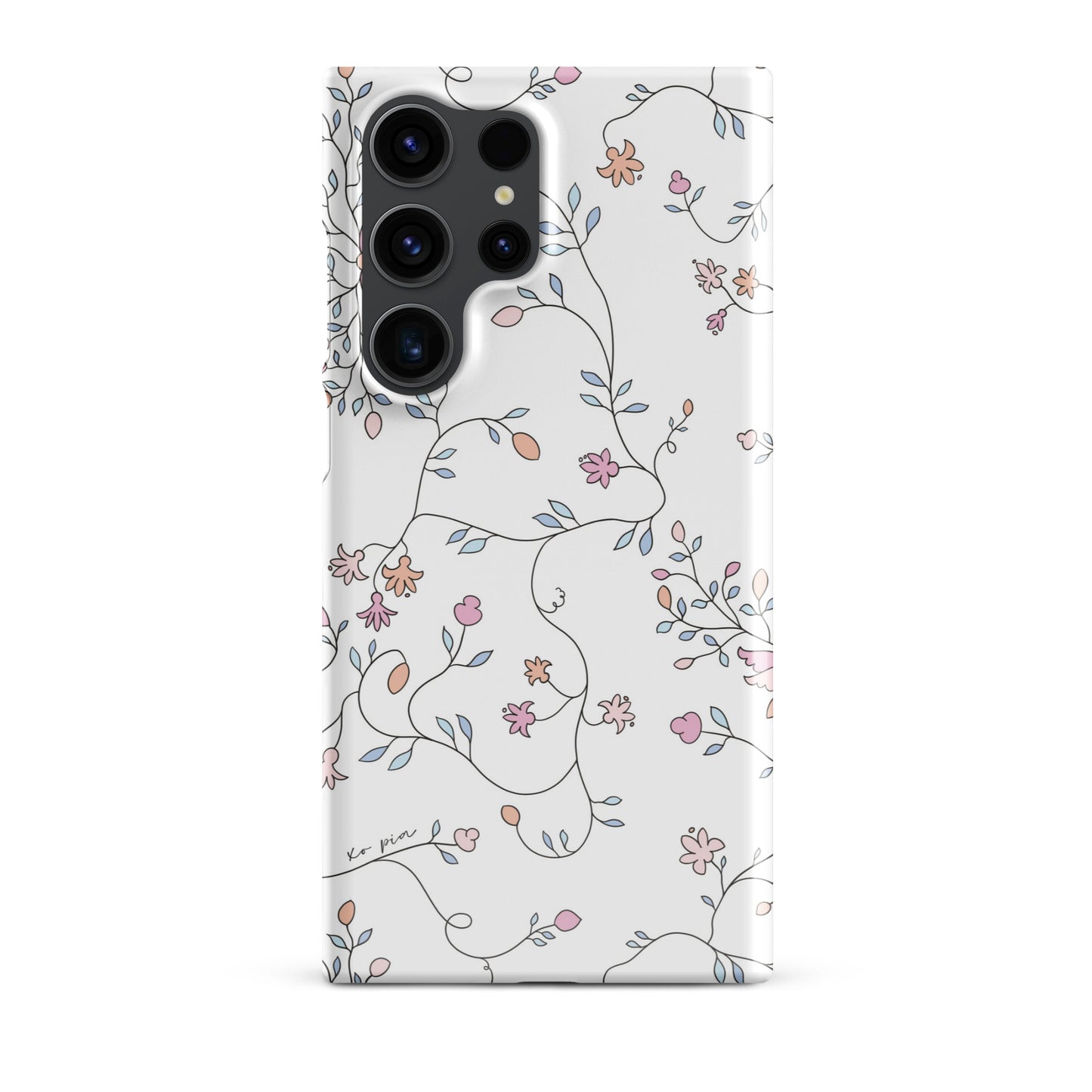 wild clematis snap case for Samsung® in white