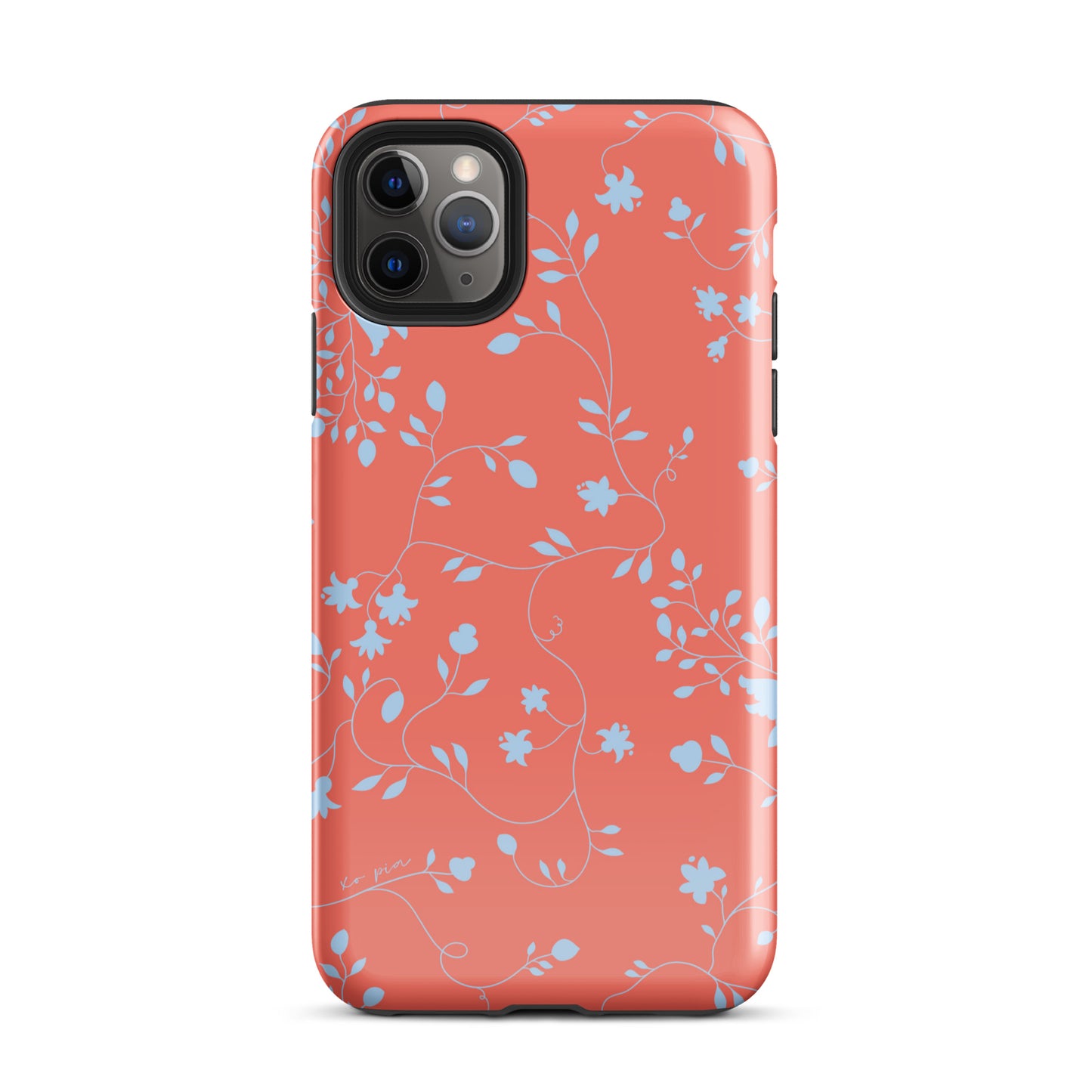 wild clematis tough case for iPhone® in poppy