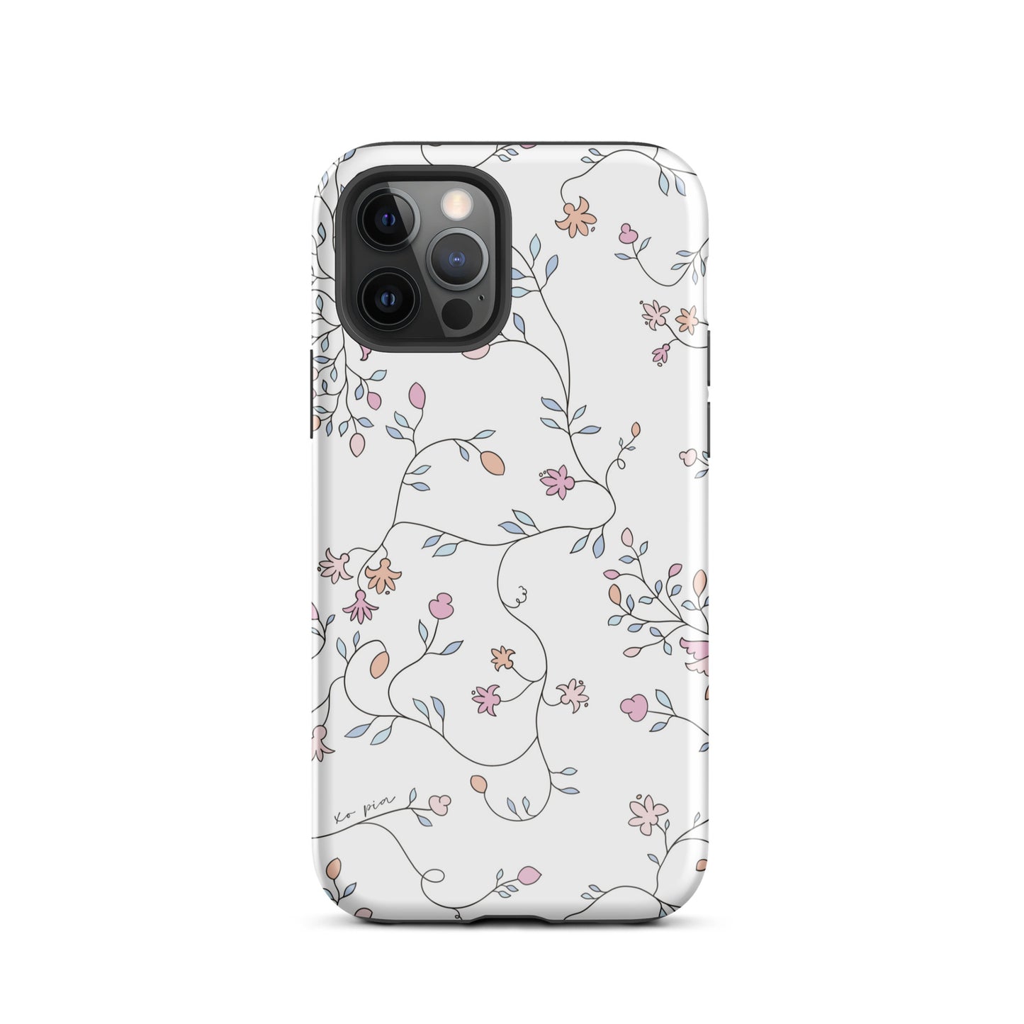 wild clematis tough case for iPhone® in white