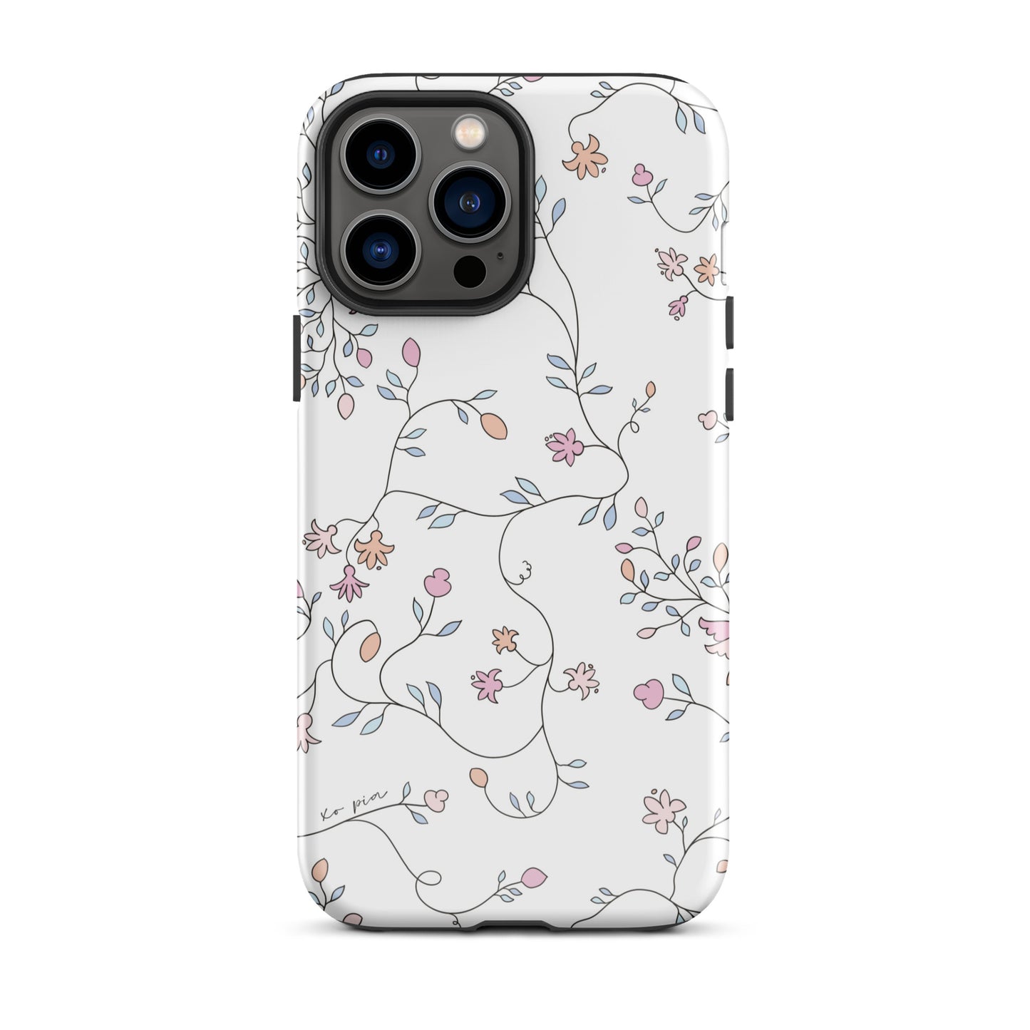 wild clematis tough case for iPhone® in white