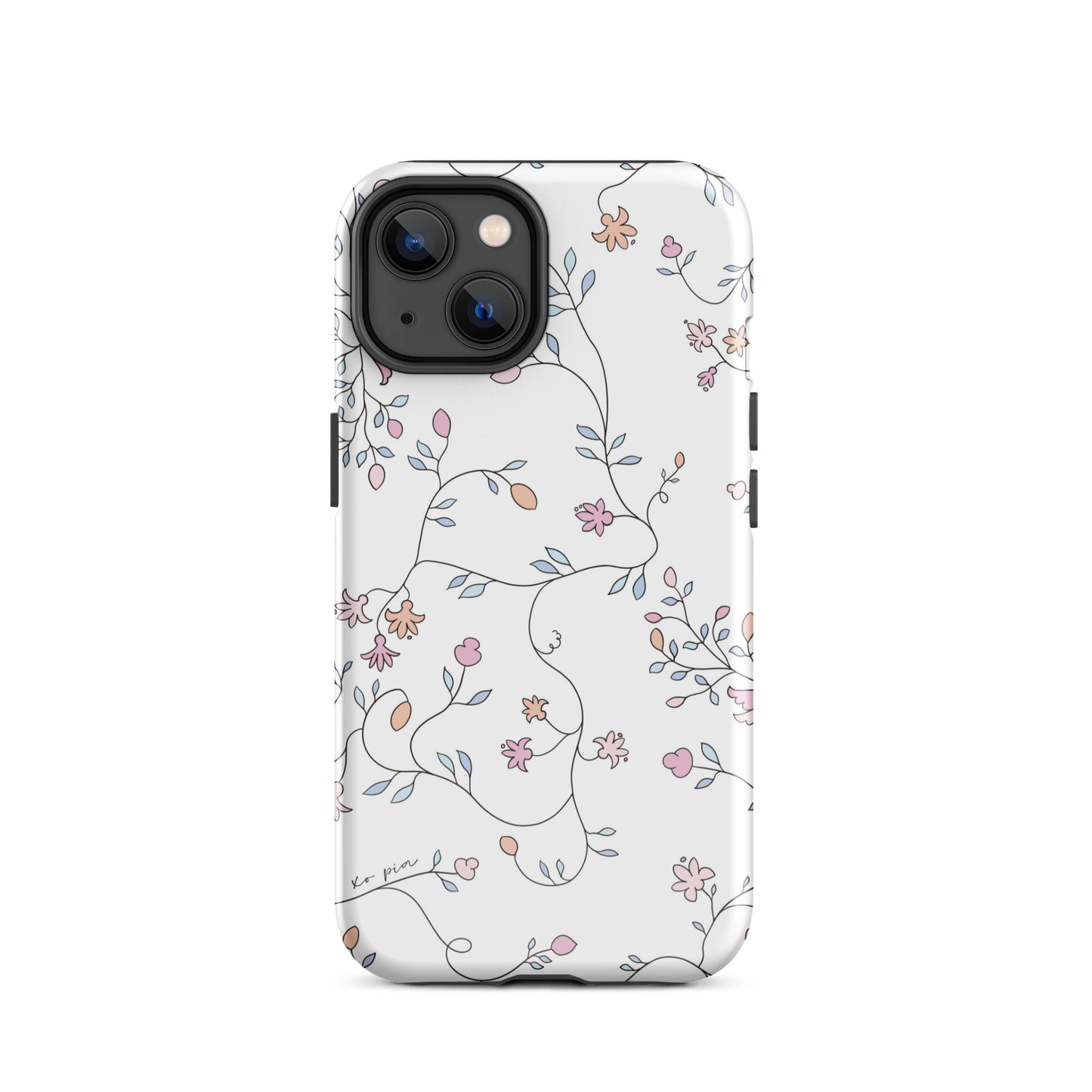 wild clematis tough case for iPhone® in white