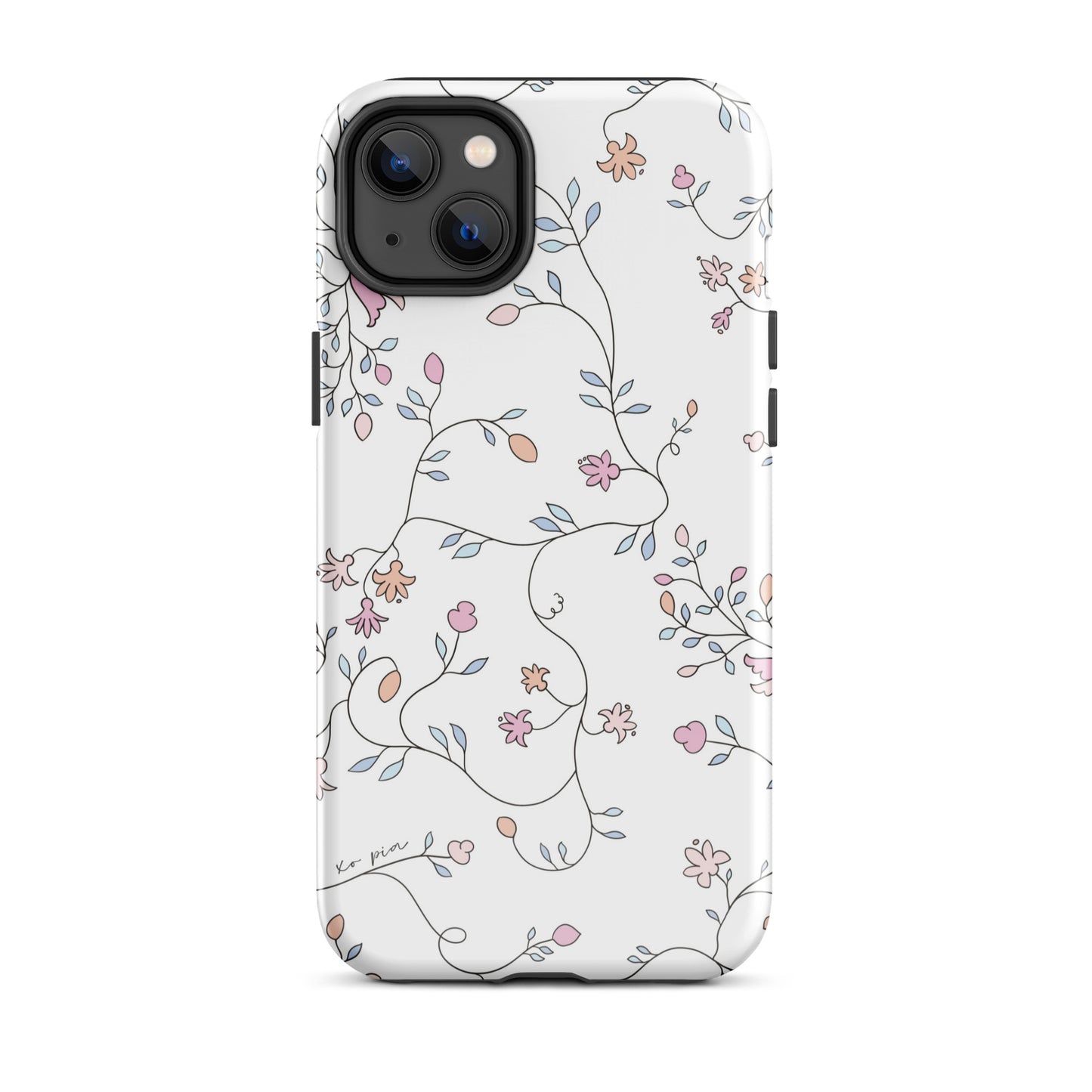 wild clematis tough case for iPhone® in white