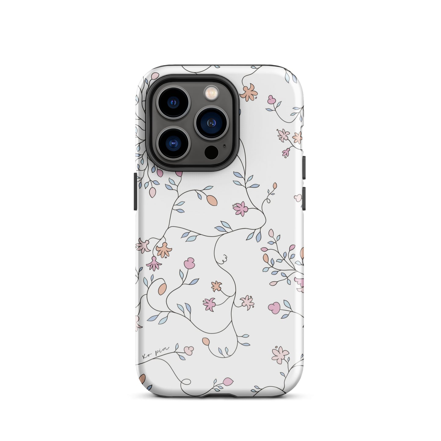 wild clematis tough case for iPhone® in white