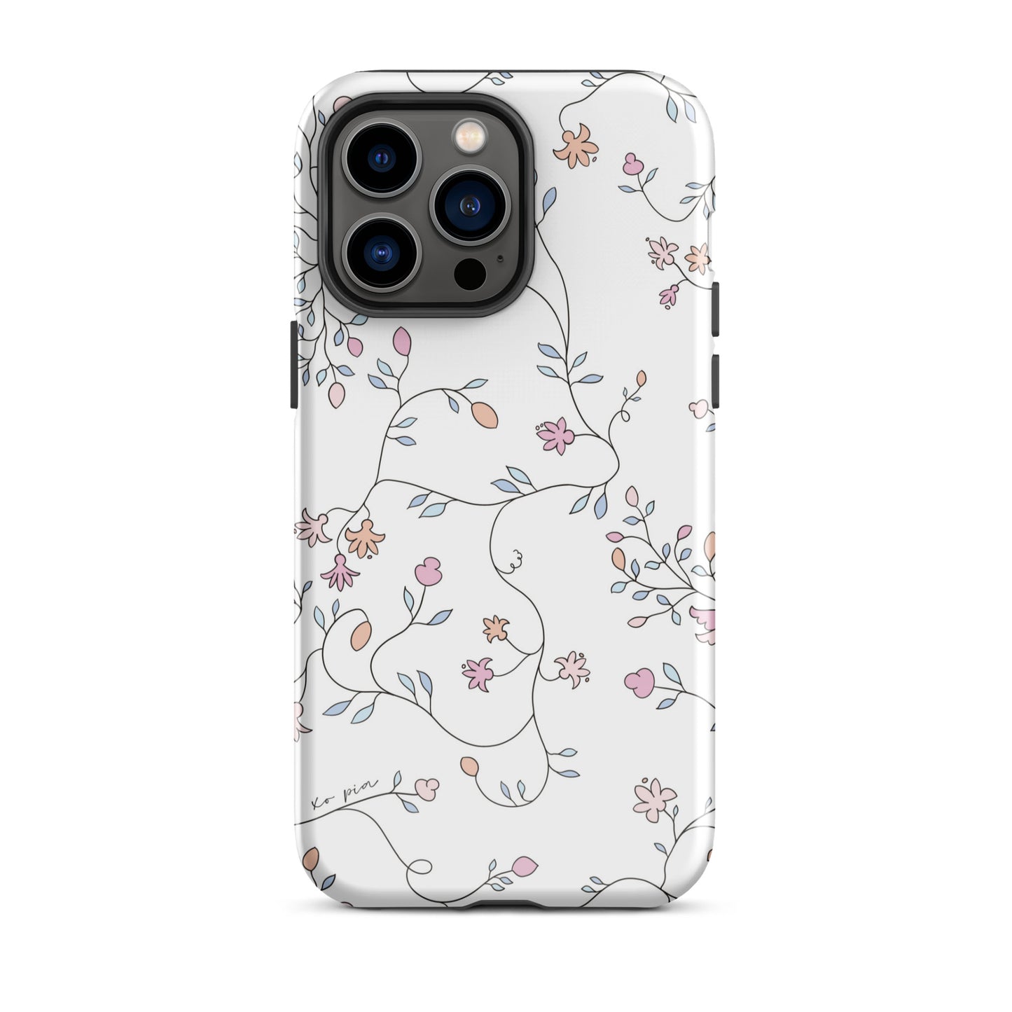 wild clematis tough case for iPhone® in white