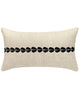 PILLOWPIA cowrie embroidered lumbar pillow in natural cover only