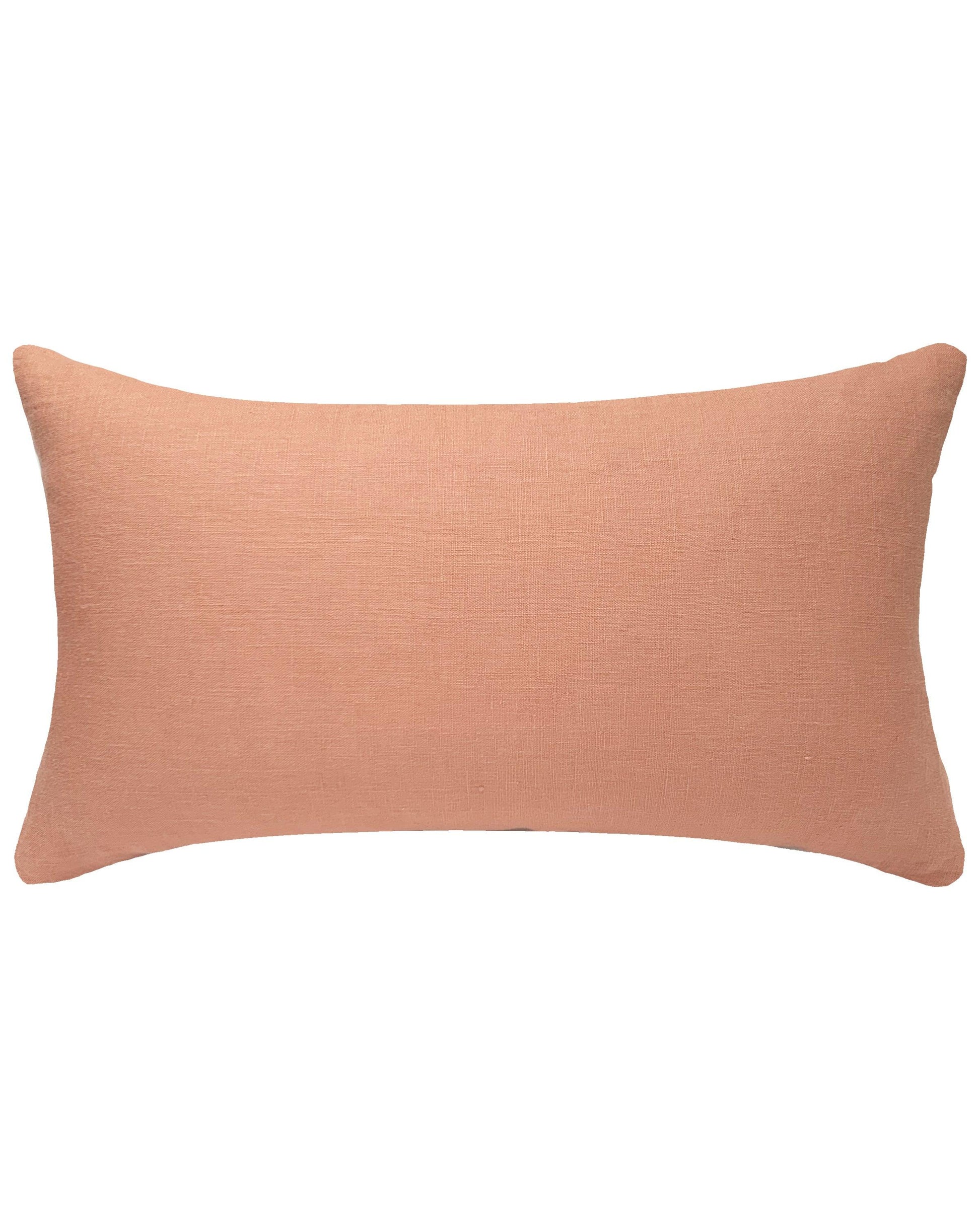 PILLOWPIA cowrie embroidered lumbar pillow in sandalwood