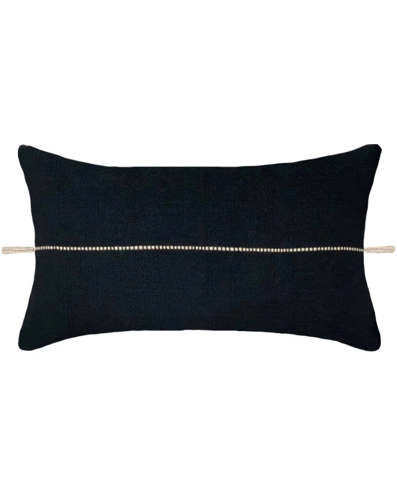 PILLOWPIA minerva lumbar pillow black / cover only