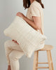PILLOWPIA chindi lumbar pillow in heavy cream cover only