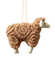 PILLOWPIA wooly sheep ornament gingerbread