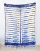 PILLOWPIA indigo shibori throw spine