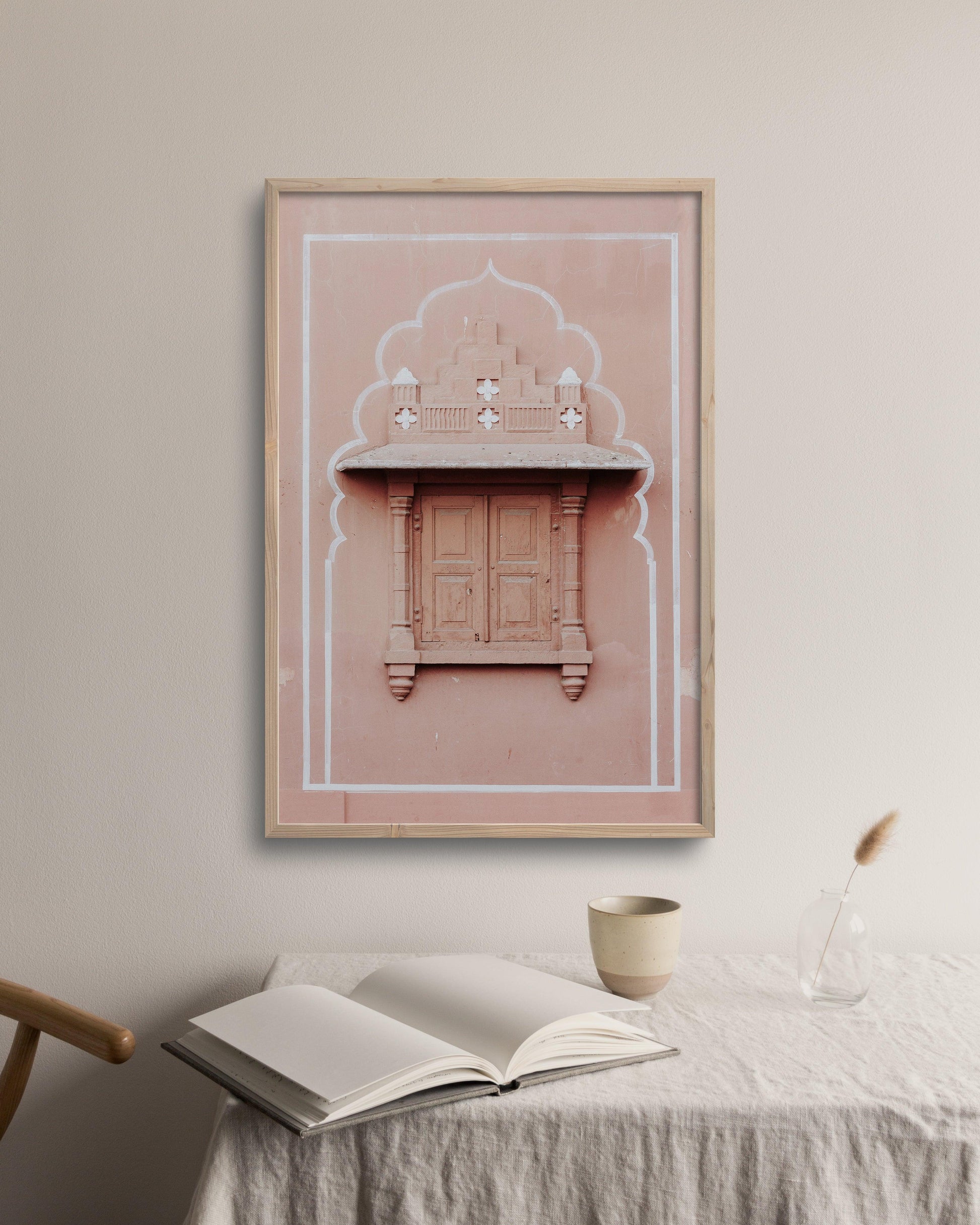 PILLOWPIA pink city triptych left / 24" x 36"