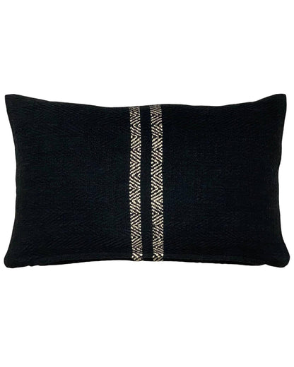 PILLOWPIA hugh lumbar pillow black / cover only