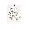 PILLOWPIA sophia line drawing print 11″×14″